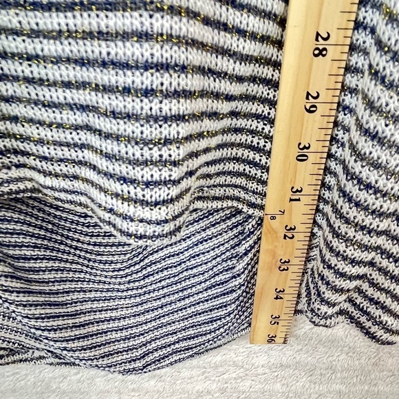 CELESTE Stretchy Cover-Up Black White Stripes Size Large - Picture 15 of 15